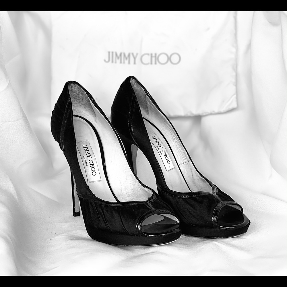 Peep toe heels
